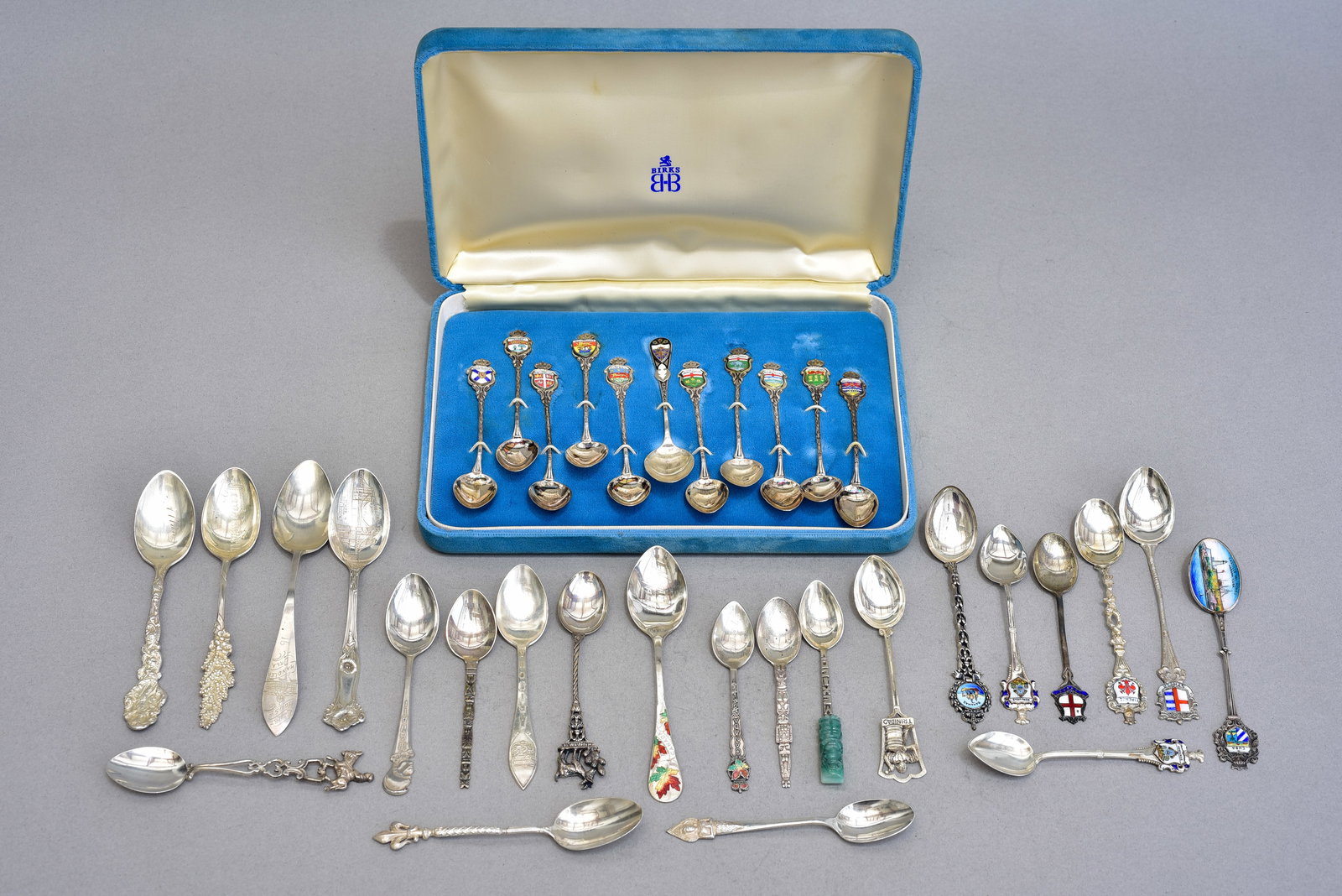 Collection of Various Sterling Silver Souvenier Spoons (1 of 15)