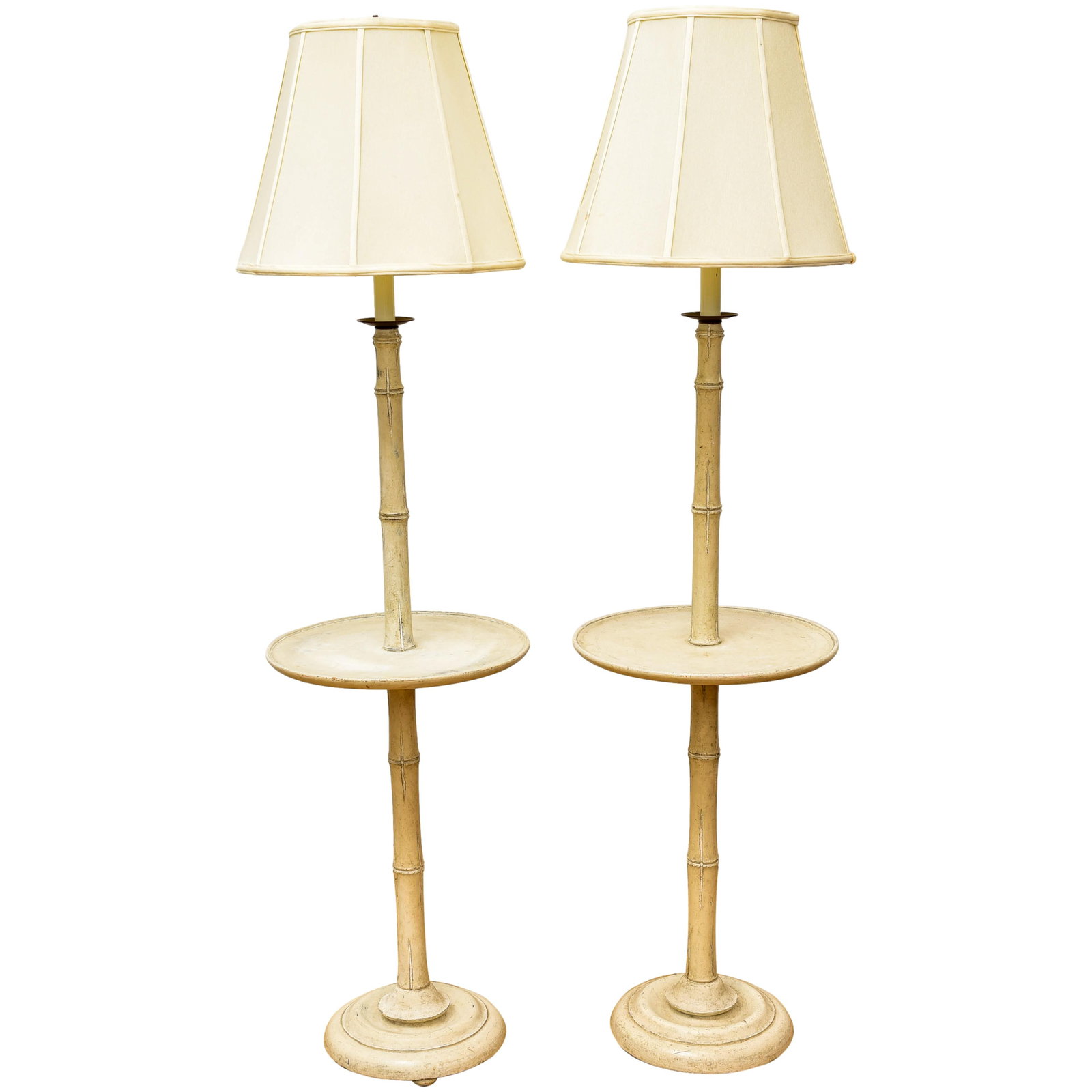 Pair of Faux Bamboo Lamp Tables (1 of 14)