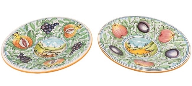 Pair Of Large Vietri Handpainted Decorative Wall Plates (1 of 9)