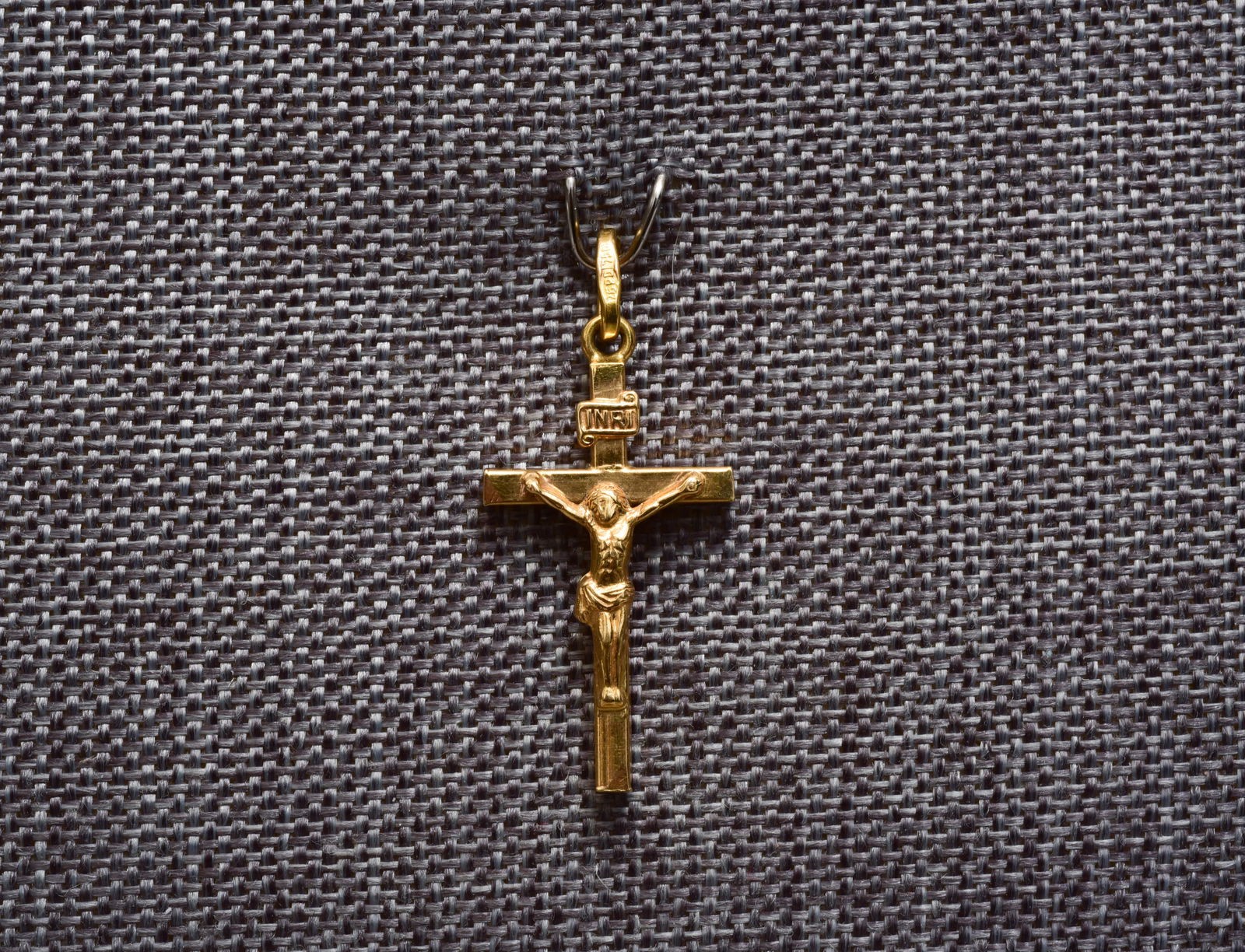 18K Yellow Gold Crucifix (1 of 5)