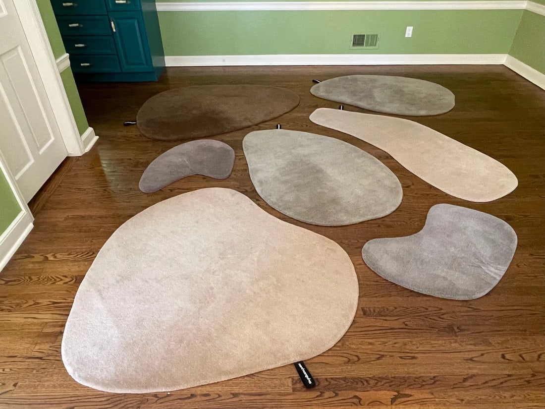 Collection of Seven Nanimarquina Stone Wool Area Rugs (1 of 9)