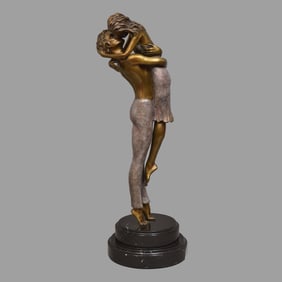 Mario Jason Signed Limited Edition Bronze Sculpture Titled "The Kiss"