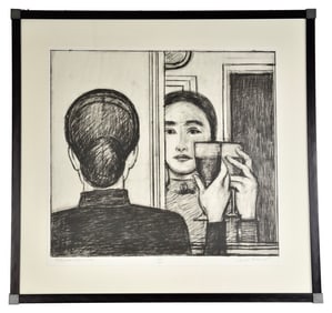 Will Barnet (American, 1911-2012) "Between Life & Life" Lithograph Numbered 186/200