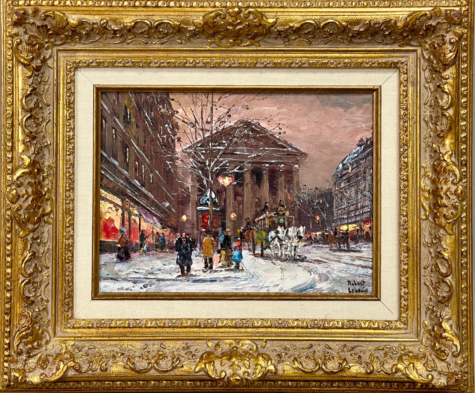 Robert Lebron (American, 1928-2013) Street Scene Oil On Canvas (1 of 11)