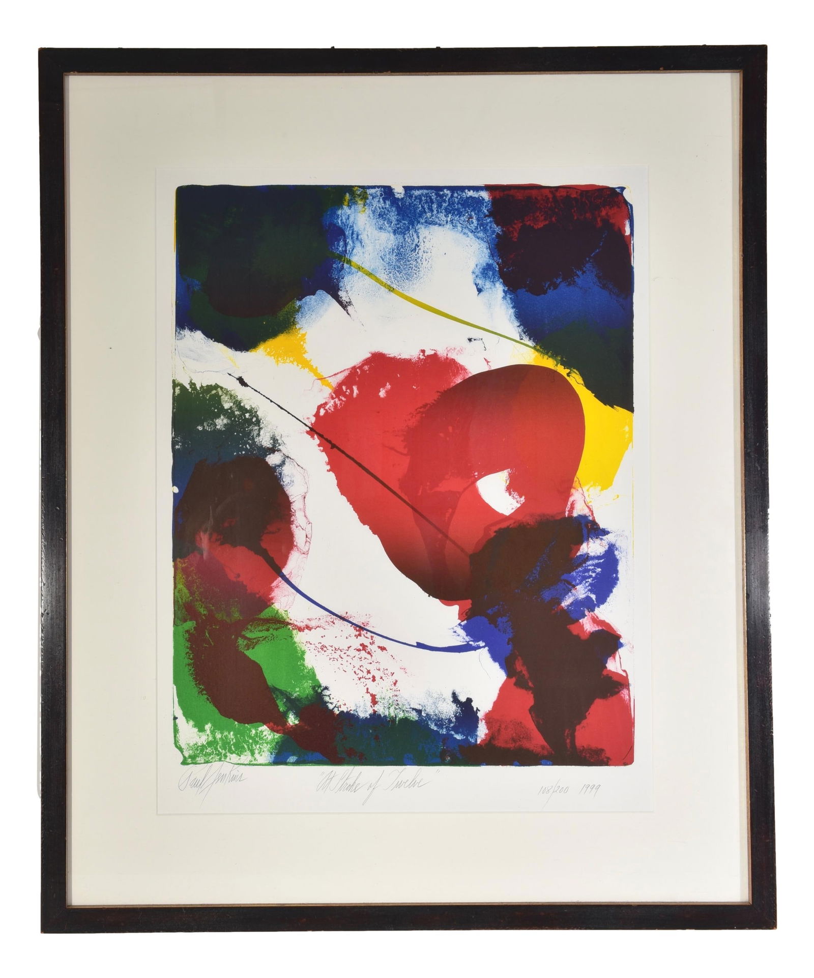 Paul Jenkins (1923-2012) Signed Lithograph Titled "At Stroke of Twelve" (1 of 9)