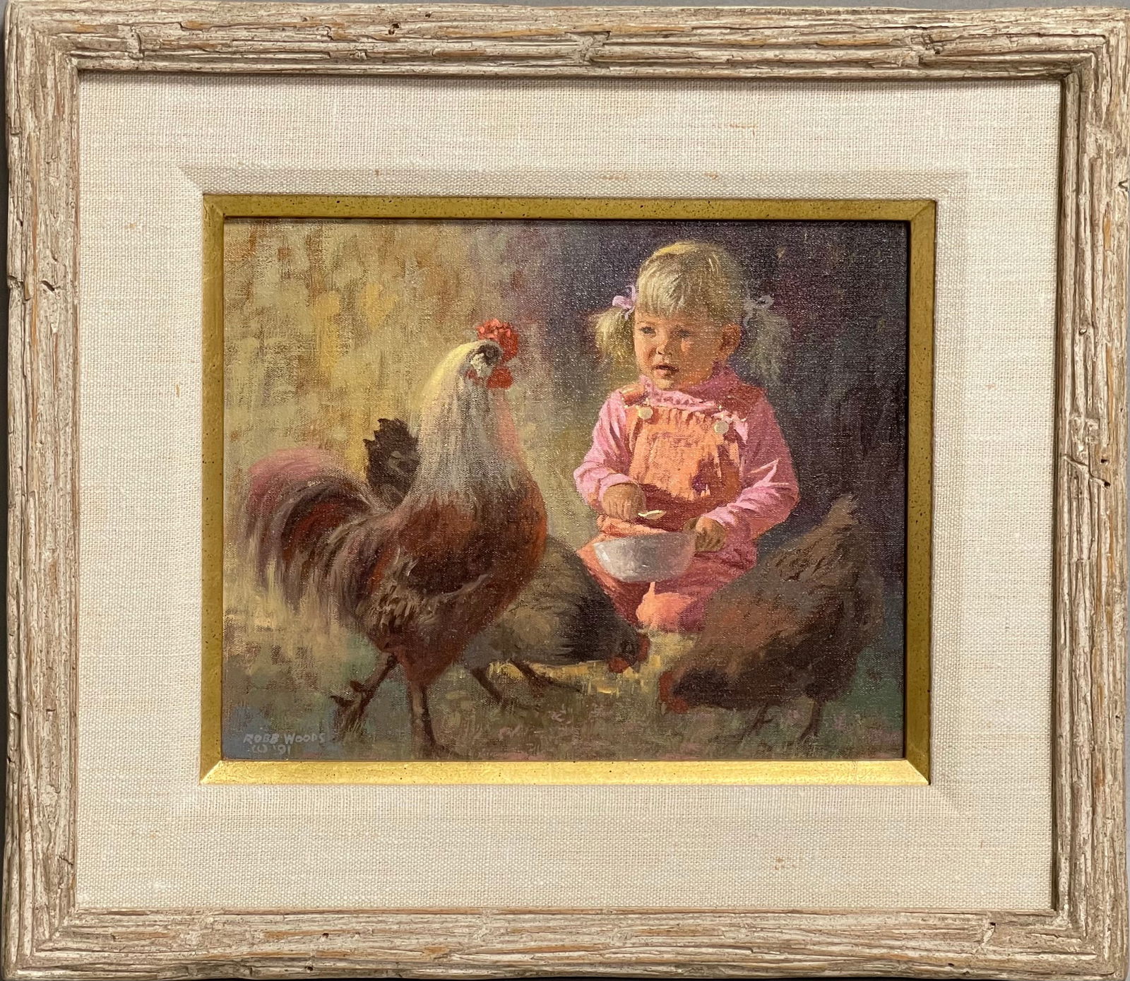 Robb Woods (American) “Evening Feed” Oil On Board (1 of 10)