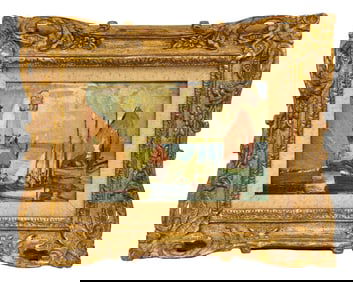 Richard Hayley Lever (American, 1876-1958) Signed Oil On Board Painting