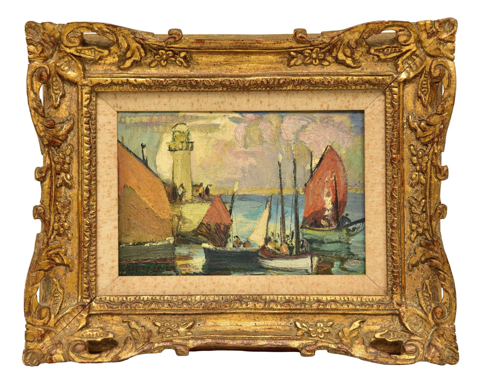 Richard Hayley Lever (American, 1876-1958) Signed Oil On Board Painting (1 of 6)