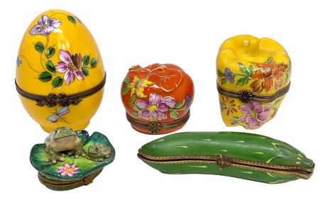 Collection of Limoges Trinket Boxes
