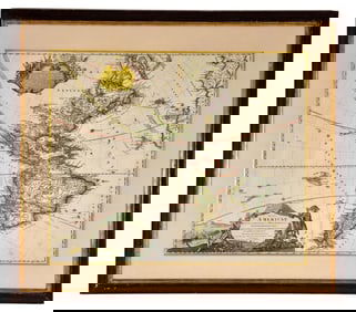 Johann Baptist Homann Antique Map of America, Circa 1710