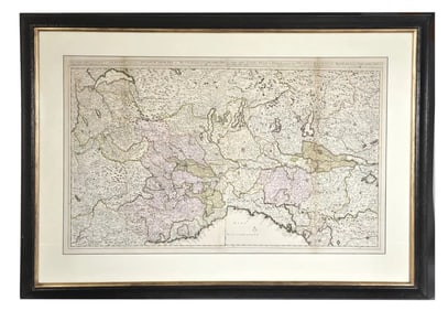 Reiner and Joshua Ottens Antique Map of Northern Italy