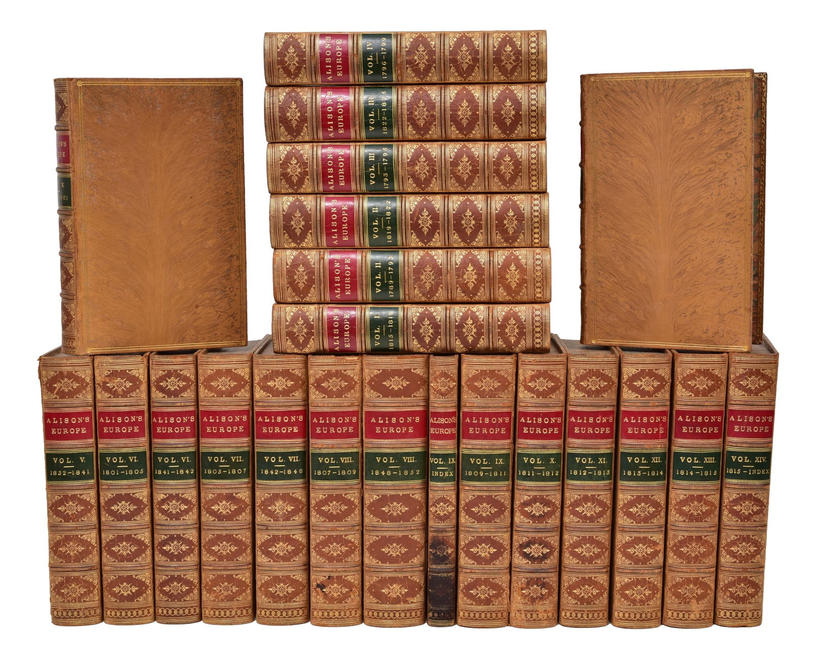 Alison's Europe Leather Bound Books by Sir Archibald Alison - 23 Volume Set (1 of 12)