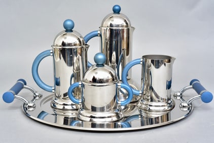 Collezione Prandelli Inoxpran Coffee Set With Tray