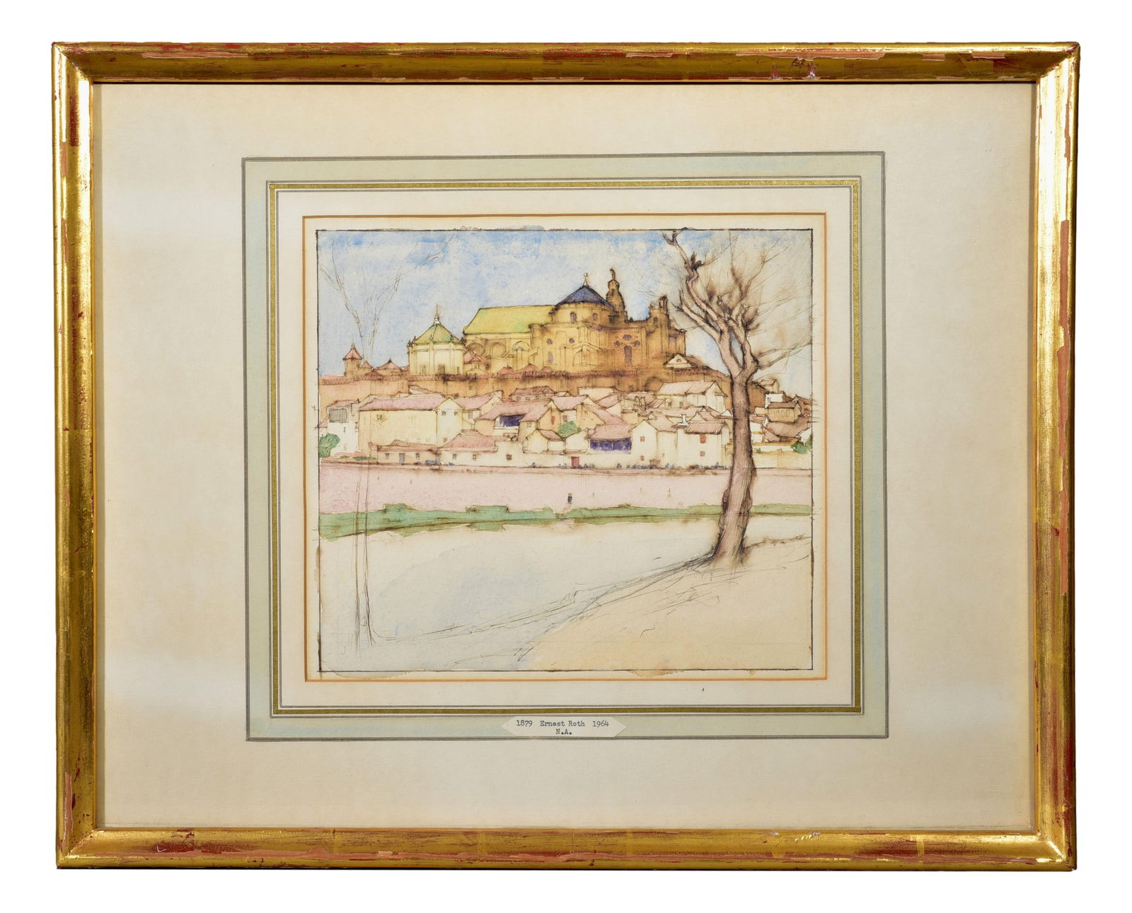 Ernest David Roth (1879-1964) Signed Original Watercolor (1 of 6)
