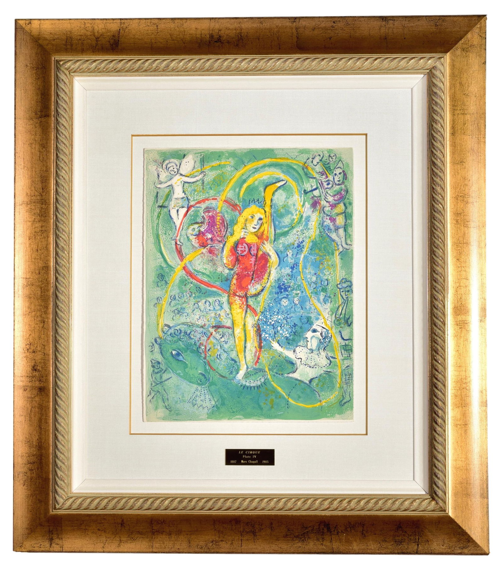 Marc Chagall (1887-1995) "Le Cirque" Plate IV Limited Edition Numbered 216/250 (1 of 10)
