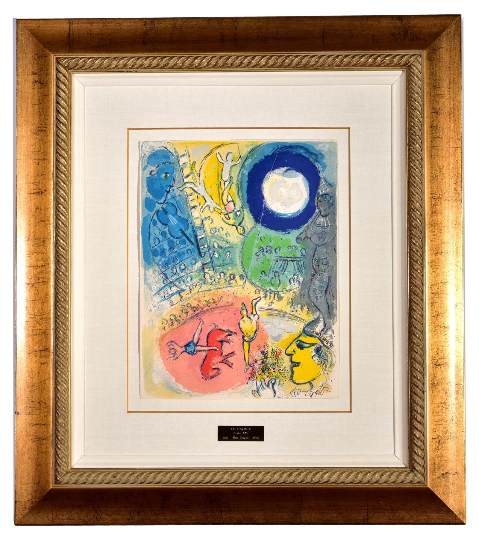 Marc Chagall (1887-1995) "Le Cirque" Plate XVI Limited Edition Numbered 215/250 (1 of 11)