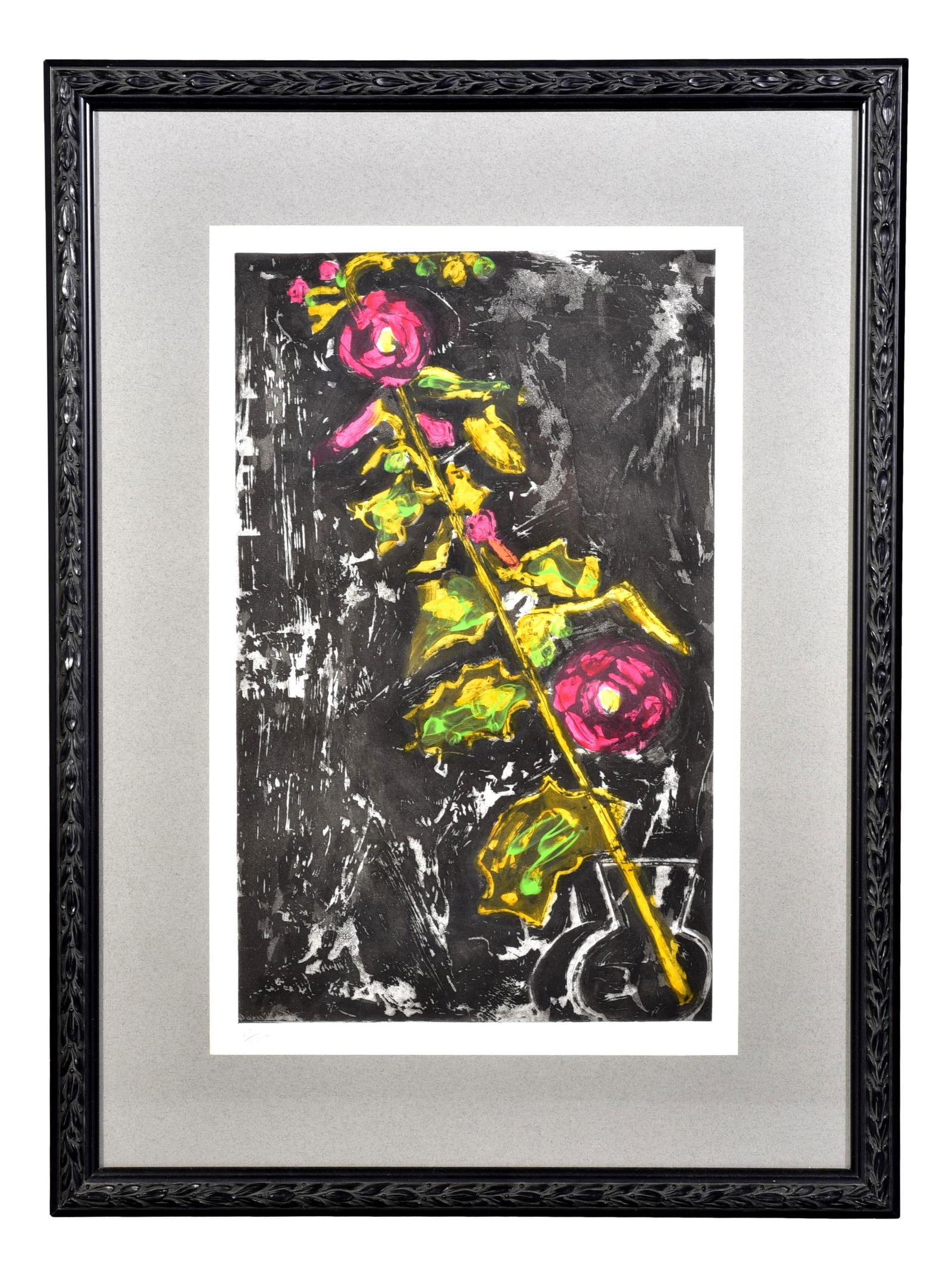 John Walker (American, b. 1939) Signed Hand Colored Etching Numbered 163/200 and Dated 2003: Dimensions: - Framed: 23 1/2”H x 17 1/2”W - Sight: 15 3/4”H x 9 1/2”W Town Auction House & Gallery also offers local delivery to Manhattan, Connecticut and Westchester for most