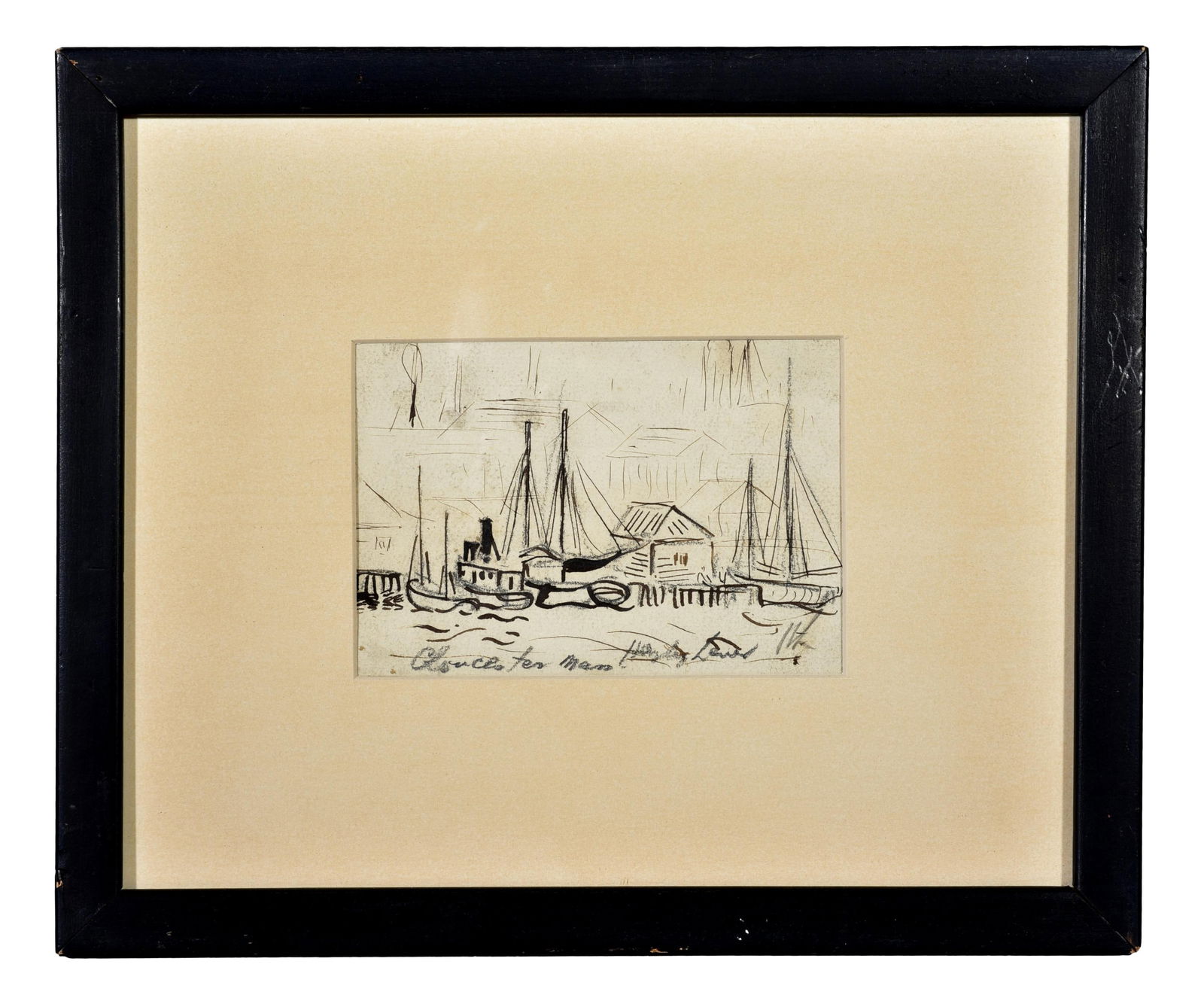 Hayley Lever (1876-1958) Signed Original Drawing Titled “Gloucester" (1 of 5)
