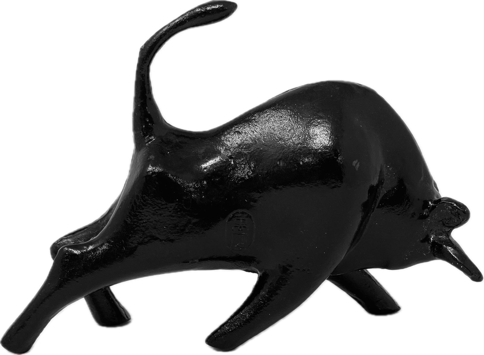 Japanese Cast Iron Sculpture Of A Bull (1 of 11)