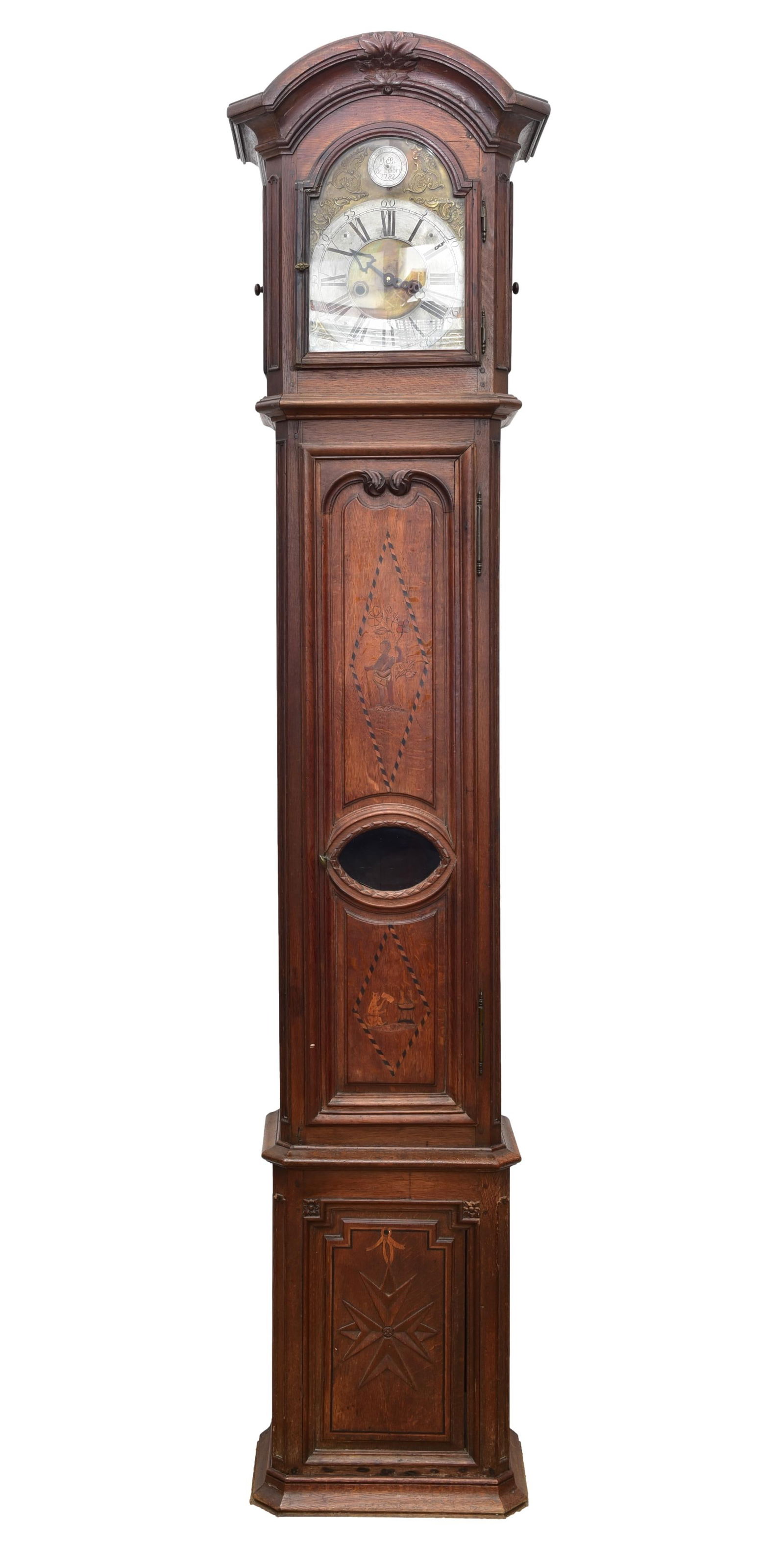 J.B. du Tetre Longcase Clock Shell, Circa 1782