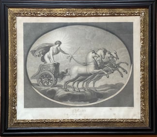 19th C. Engraving After Raphael Sanzio d’Urbino “Apollo”