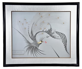 Hisashi Otsuka (Japanese/Hawaiian, B.1947) Signed Lithograph Titled "The Kiss"