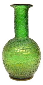Loetz Art Nouveau Green Glass Vase
