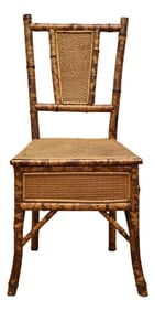 Bamboo and Rattan Side Chair