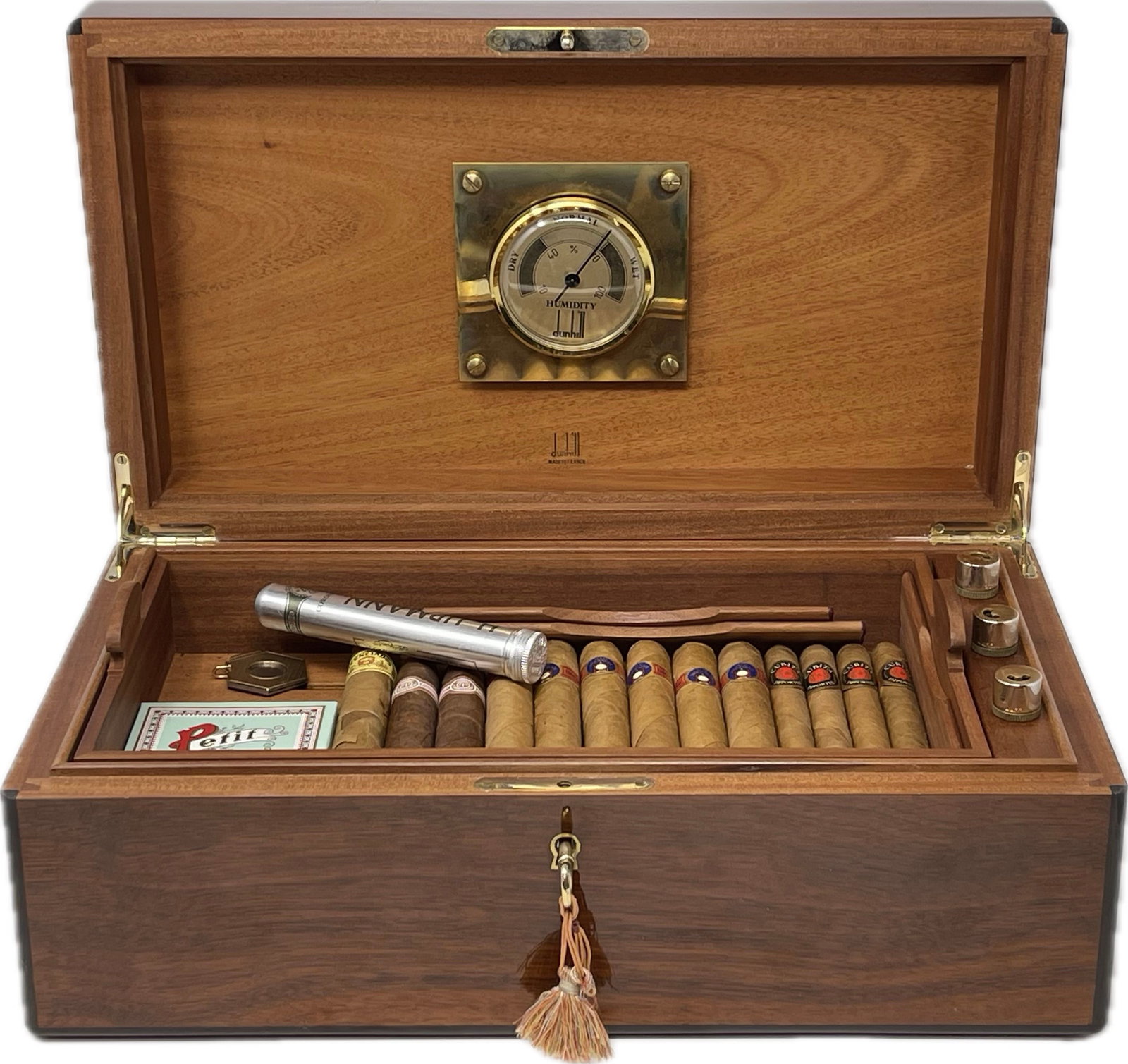 Dunhill Cigar Tobacco Humidor Box and 9K Cigar Cutter (1 of 19)