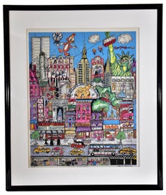 Charles Fazzino (American, 1955) "I LOVE NEW YORK" Signed 3D Serigraph