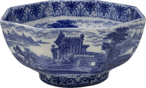 Antique Cauldon Octagonal Bowl