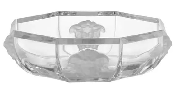 Versace Medusa D’Or Crystal Dish by Rosenthal