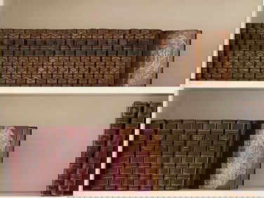 Collection of Antique Leather Bound Books