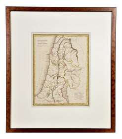 Palestine or the Holy Land Framed Map