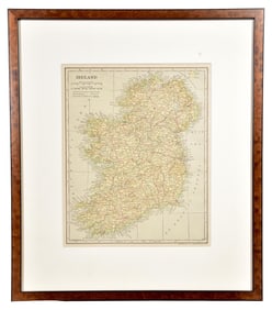 Antique 1907 Map of Ireland by J. Arrowsmith