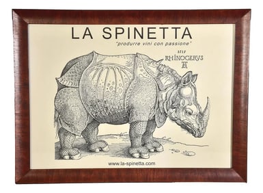 La Spinetta 'Produrre Vini Con Passione' Framed Lithograph