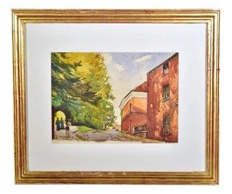 Hayley Lever (1860-1958) Signed Watercolor Painting Titled “Harrow”
