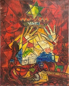 After Susan Robinson Judah Acrylic On Canvas Painting