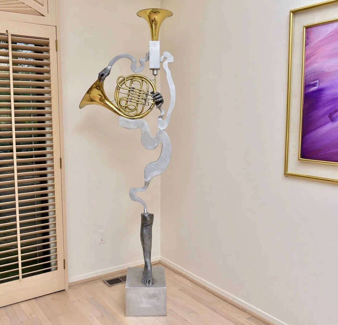 Stanley E. Marcus (American, 1926-2017) Signed Sculpture Titled "Piping Hot Jazz"
