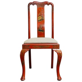 Early 20th C. English Chinoiserie Accent Chair
