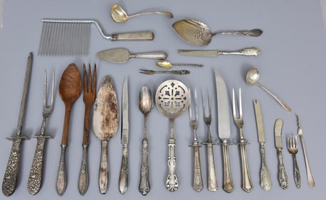 Collection of Sterling Silver Assorted Serving Pieces