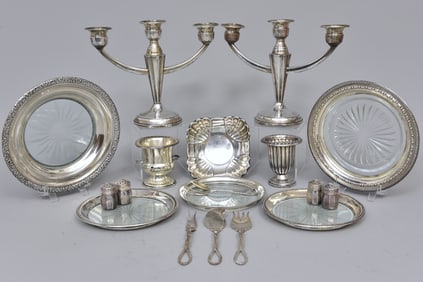 Collection of Sterling Silver Tabletop Items