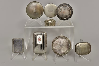 Collection of Vintage Compacts and Trinket Boxes
