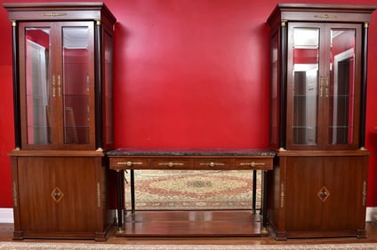 Vanleigh Furniture Showrooms Empire Style Display Cabinets and Console
