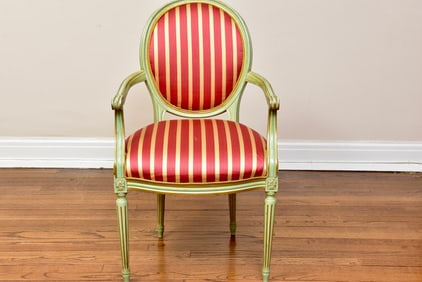 Louis XVI Style Bergere Arm Chair