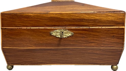 19th Century English Regency Style Tea Caddy