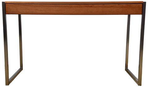 Minimalist Writing Desk With Chrome Legs