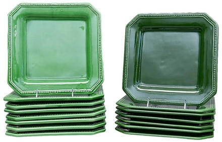 Set Of 8 Sur La Table Plates and Set of 7 Taste Of France Plates