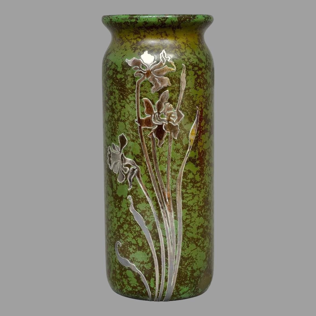 Silvercrest Sterling Silver on Bronze Vase (1 of 5)