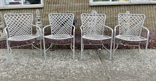 Set of 4 Brown Jordan Tamiami Mid-Century Patio Chairs